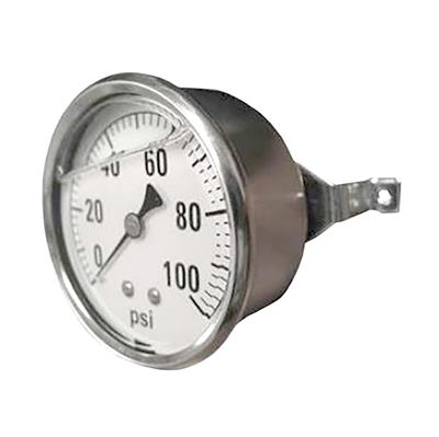 Stainless Steel Case Back Mounted Liquid Filled Gauge 600 Psi