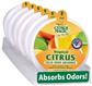 Citrus Magic On The Go Solid Air Freshener 5 Ounce 6 Pieces Display - Tropical Citrus