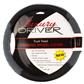 Luxury Driver Steering Wheel Cover - Large Truck Tread Black/Gray
