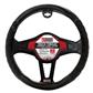 Luxury Driver Steering Wheel Cover - Truck Tread Black/Black