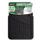 Arrow Tech All Weather 4 Piece Car Mat with Black Heel Pad - Black