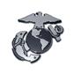 Chrome Auto Emblem - U.S. Marines (Insignia)