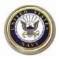 Chrome Auto Emblem - U.S. Navy