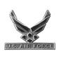 Chrome Auto Emblem - U.S. Air Force