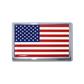 Chrome Auto Emblem - U.S.A. Flag