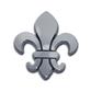 Chrome Auto Emblem - Fleur De Lis