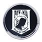 Chrome Auto Emblem - Pow*Mia