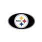 Chrome Auto Emblem - Pittsburg Steelers