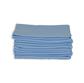 High Grade Overlock Edge Microfiber Glass Towel 16x16 Blue- 1 Dozen