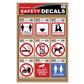 Safety Decal Display - 72 Piece