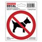 Safety Decal - No Pets