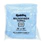 Quick Dry Blue Microfiber Towel Vending Packs Xl 16x16 - 100 Case
