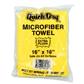Quick Dry Yellow Microfiber Towel Vending Packs Xl 16x16 - 100 Case